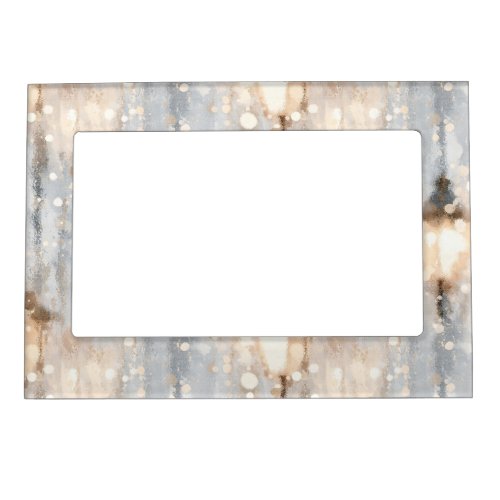 Grey Blue Rainy Day Lantern Magnetic Frame