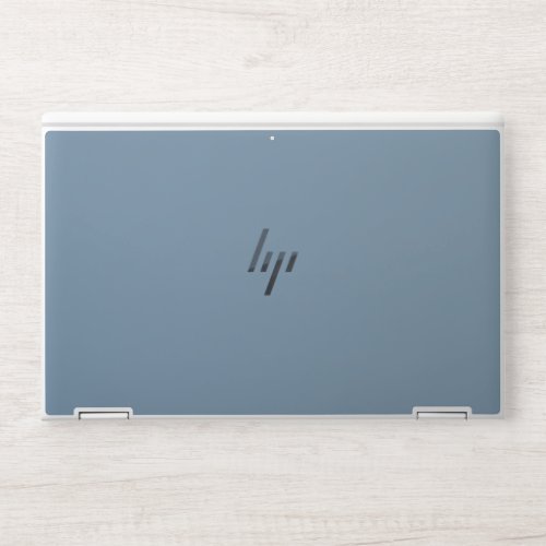 Grey Blue solid color  HP Laptop Skin