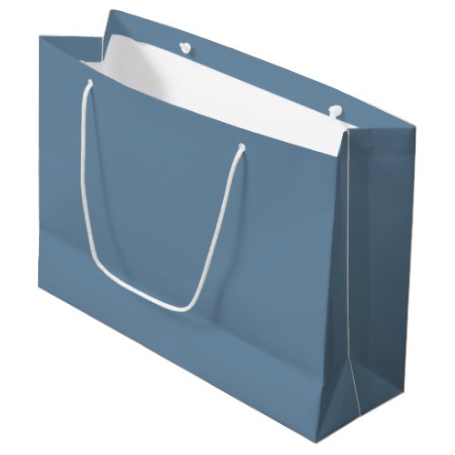 Grey Blue solid color  Large Gift Bag