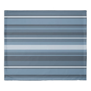 Grey-blue stripes duvet cover