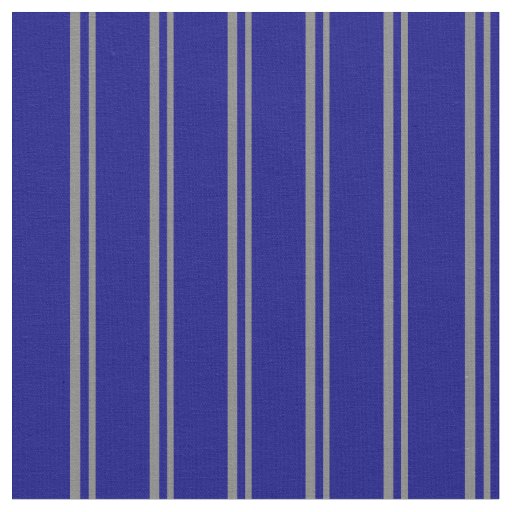 Grey & Blue Stripes Fabric