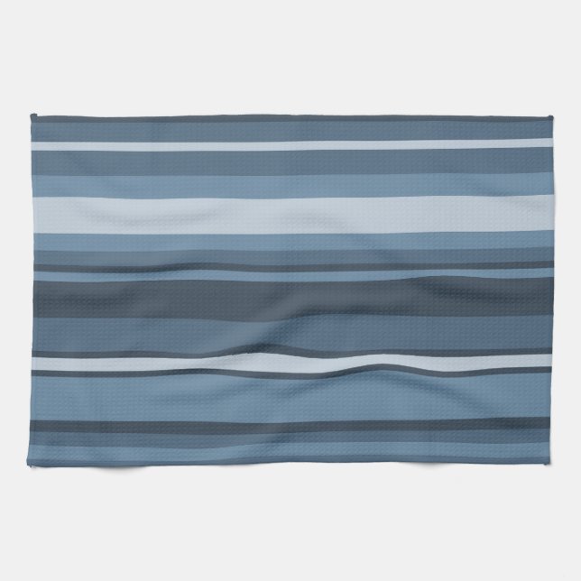 Grey-blue stripes towel (Horizontal)
