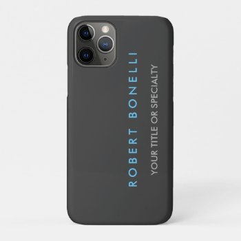 Grey Blue Trendy Iphone 11 Pro Case by made_in_atlantis at Zazzle