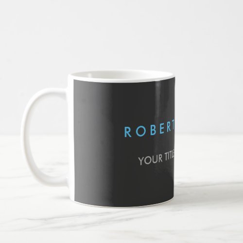 Grey Blue Trendy Coffee Mug