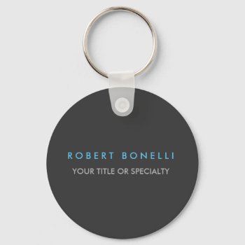 Grey Blue Trendy Keychain by made_in_atlantis at Zazzle