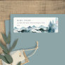 Grey Blush Green Blue Mountains Pine Address Label