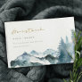 Grey Blush Green Blue Mountains Pine Wedding Guest Book