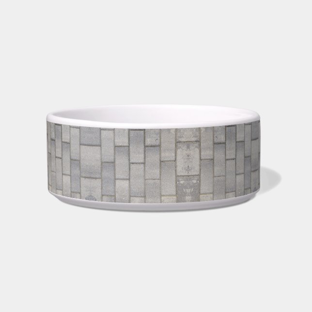 Grey Brick Cement Sidewalk  Bowl (Front)