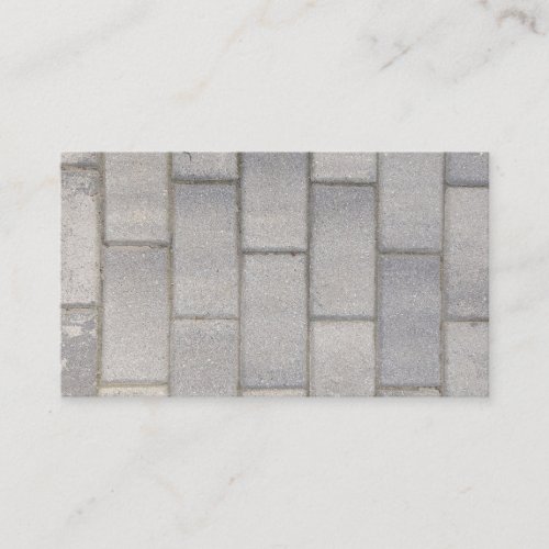 Grey Brick Cement Sidewalk  Business Card