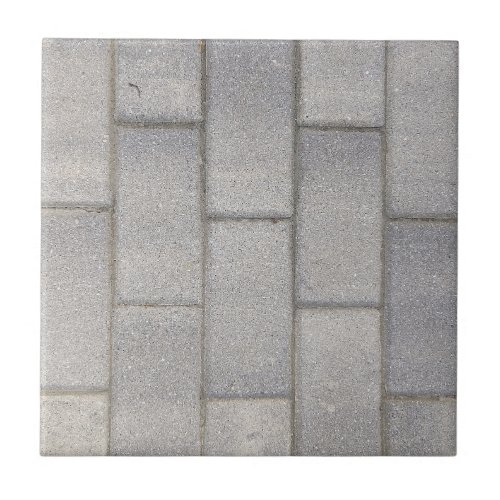 Grey Brick Cement Sidewalk Ceramic Tile