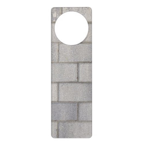 Grey Brick Cement Sidewalk Door Hanger