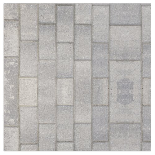Grey Brick Cement Sidewalk  Fabric