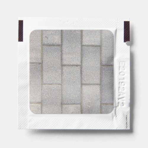 Grey Brick Cement Sidewalk  Hand Sanitizer Packet