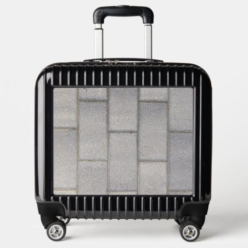 Grey Brick Cement Sidewalk  Luggage