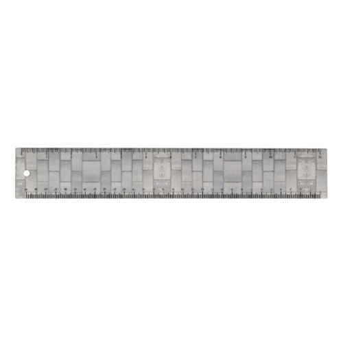 Grey Brick Cement Sidewalk  Ruler