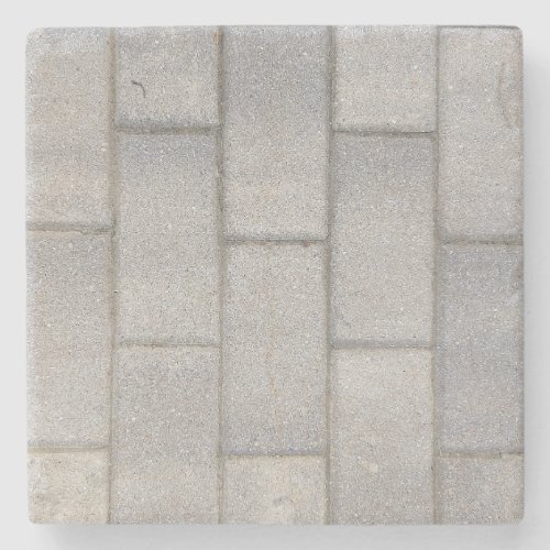 Grey Brick Cement Sidewalk Stone Coaster