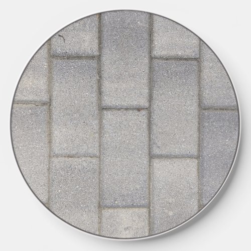 Grey Brick Cement Sidewalk  Wireless Charger
