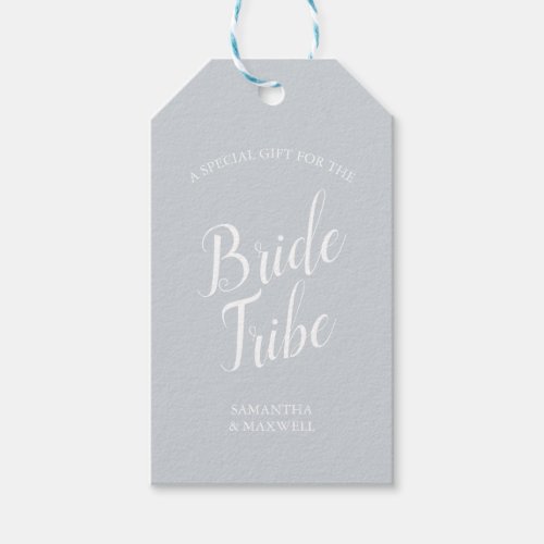 Grey Bridesmaid Proposal Card Gift Tags