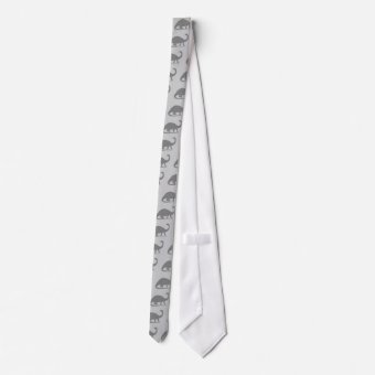 Grey Brontosaurus Tie | Zazzle