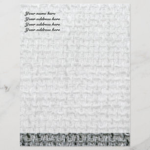 Grey Burlap Letterhead