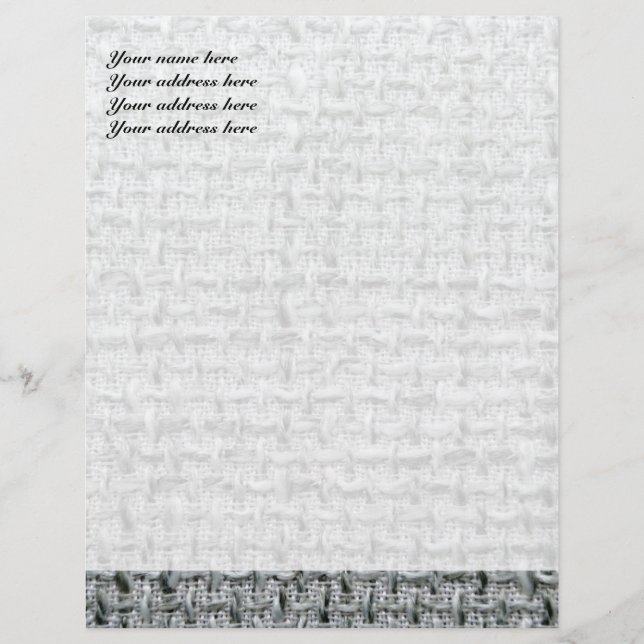 Grey Burlap Letterhead (Front)