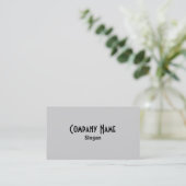 Grey Business Card (Standing Front)