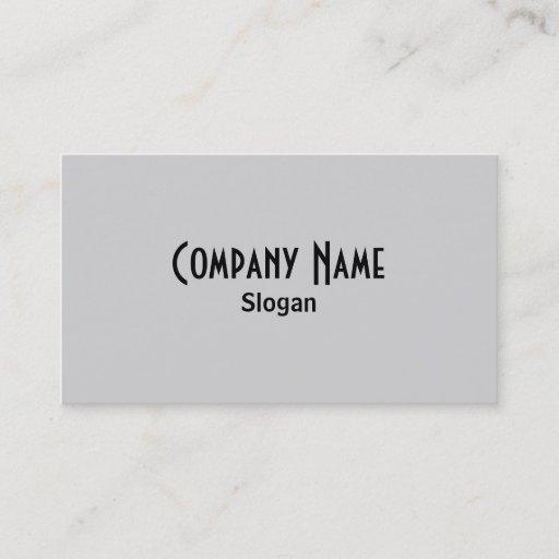 Customizable Grey Business Card