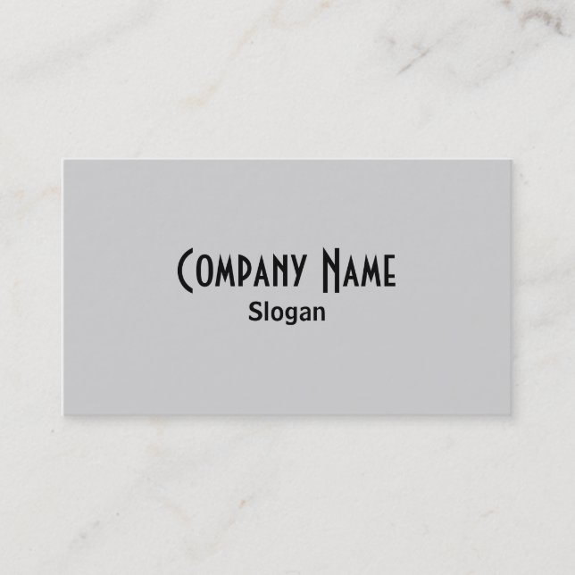 Grey Business Card (Front)