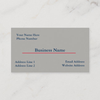 Grey Business Card Template