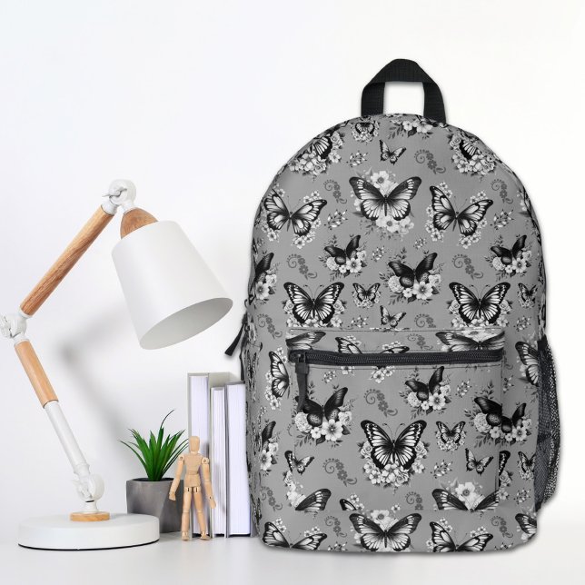 Grey Butterfly Backpack (Creator Uploaded)