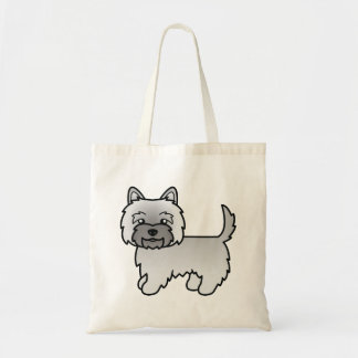 Grey Cairn Terrier Cute Cartoon Dog Tote Bag