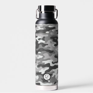 Grey Camo #1 Thor Copper Infused Water Bottle
