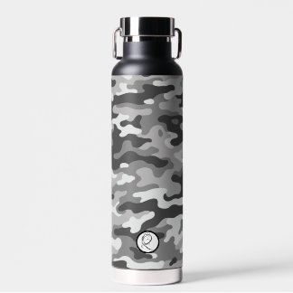 Grey Camo #1 Thor Copper Infused Water Bottle