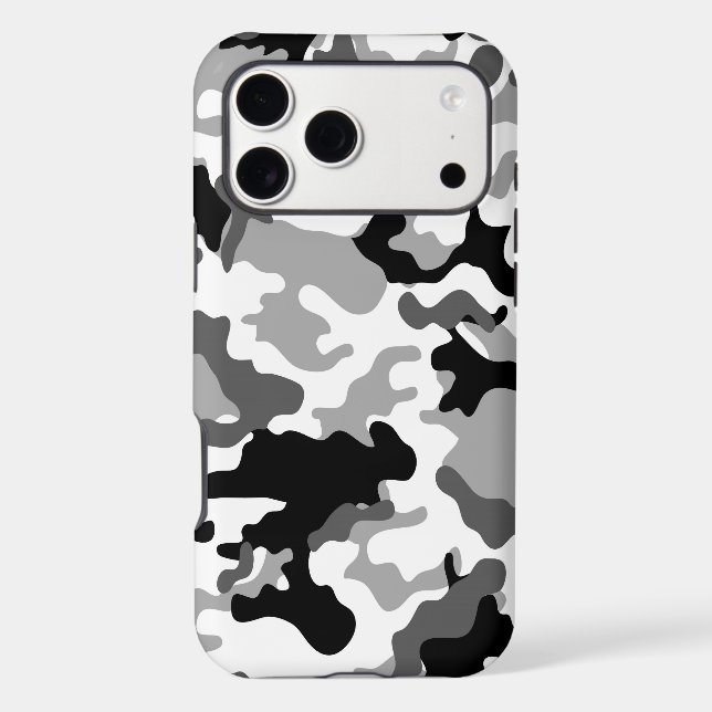 Grey Camo Iphone Case (Back)