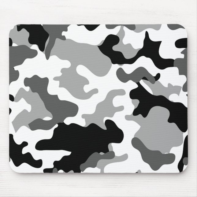 Grey Camo Mousepad (Front)