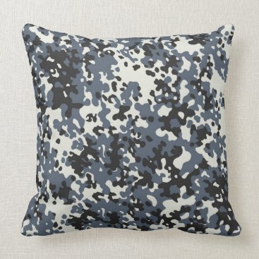 Grey Camo Pattern Pillow Grey Camo Pattern Pillow