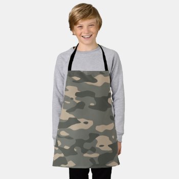Grey Camouflage Apron by JukkaHeilimo at Zazzle