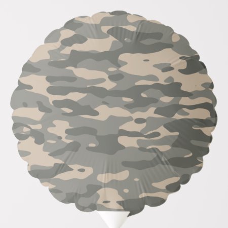 Grey Camouflage Balloon