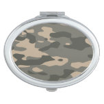 Grey Camouflage Compact Mirror at Zazzle
