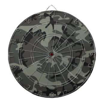 Grey Camouflage Dart Board by Method77 at Zazzle