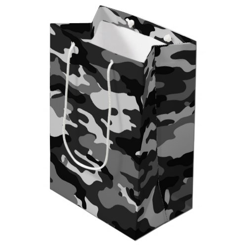 Grey camouflage Gift Bag