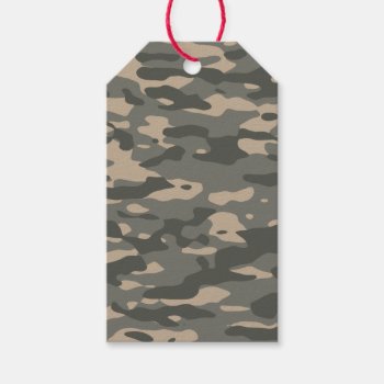 Grey Camouflage Gift Tags by JukkaHeilimo at Zazzle