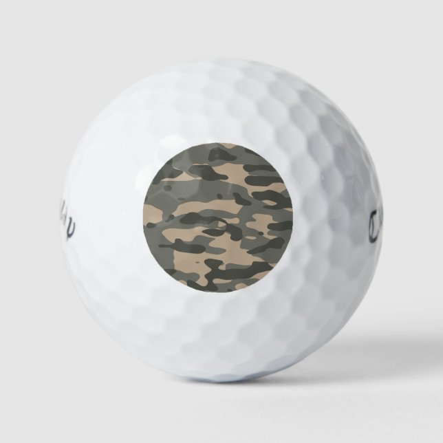 Grey camouflage golf balls (Front)