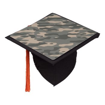 Grey Camouflage Graduation Cap Topper by JukkaHeilimo at Zazzle