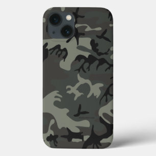 Grey camouflage iPad Case
