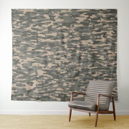 Grey Camouflage Leggings Tapestry