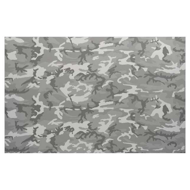 Grey Camouflage Mountain/Snow/Gray Camo Fabric (Fat Quarter)