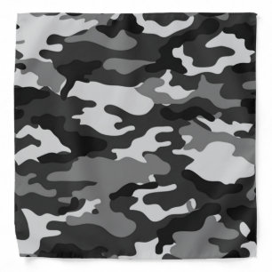 Grey camouflage Pattern Bandana
