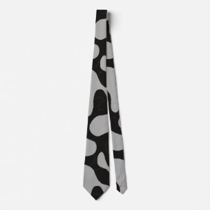 grey camouflage pattern neck tie