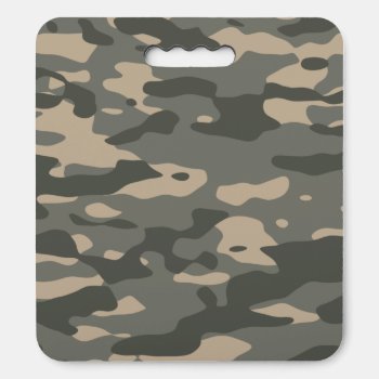 Grey Camouflage Seat Cushion by JukkaHeilimo at Zazzle